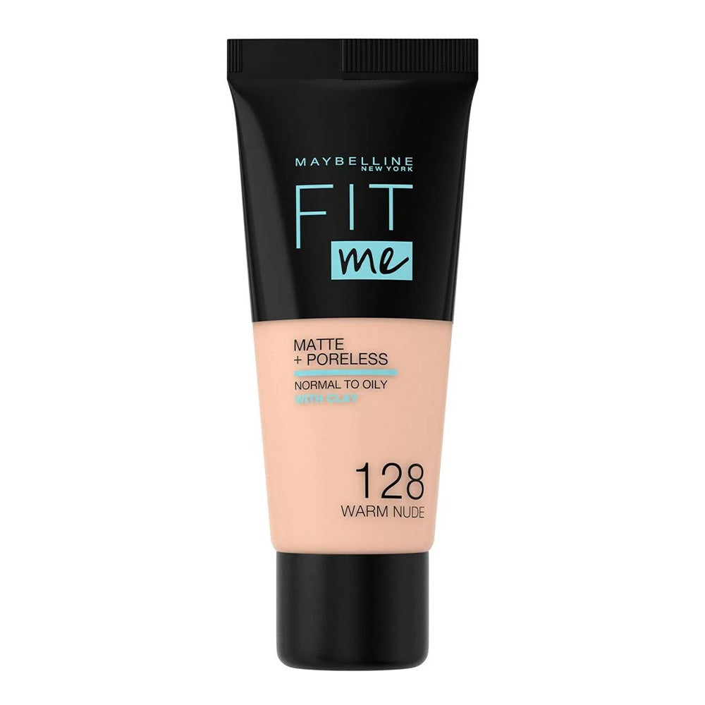 Maybelline Fit Me Matte + Poreless Foundation 128 Warm Nude 30 mL - Easy Pharmacy LLC