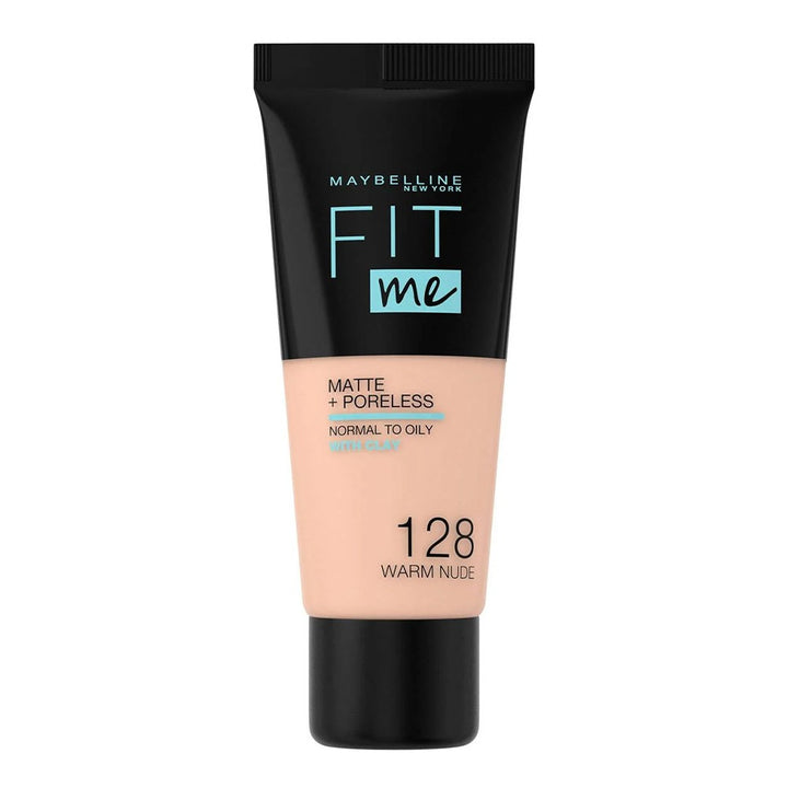 Maybelline Fit Me Matte + Poreless Foundation 128 Warm Nude 30 mL - Easy Pharmacy LLC