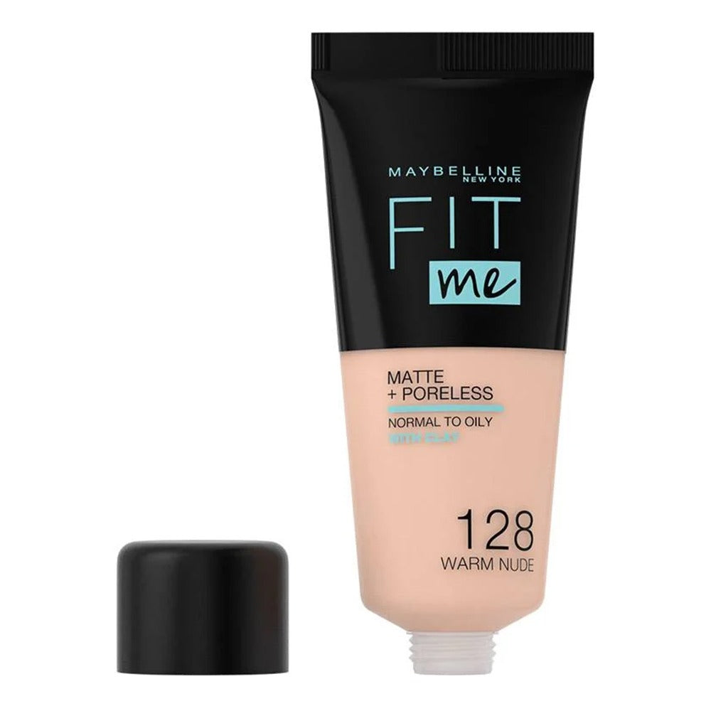 Maybelline Fit Me Matte + Poreless Foundation 128 Warm Nude 30 mL - Easy Pharmacy LLC