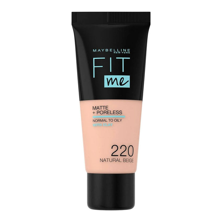 Maybelline Fit Me Matte + Poreless Foundation 220 Natural Beige 30 mL - Easy Pharmacy LLC