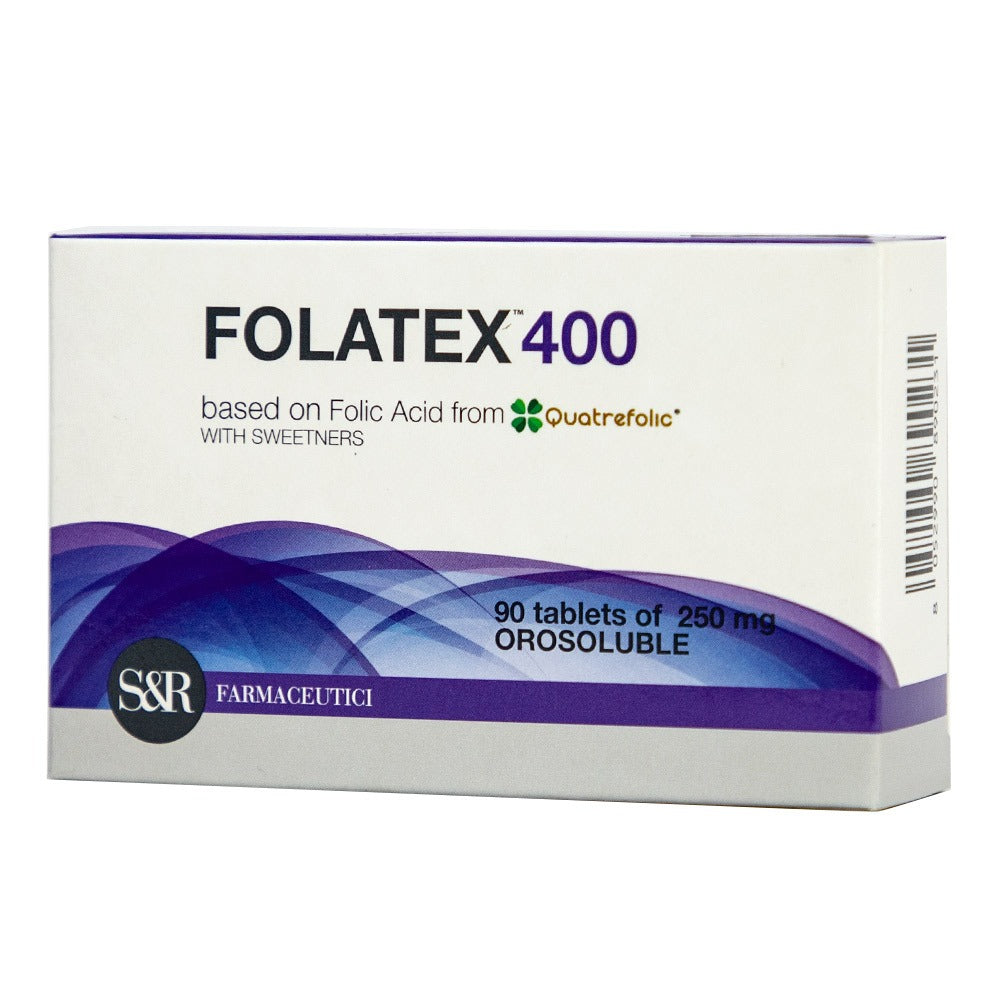 Folatex 400 mcg Orosoluble Folic Acid Tablets 90's - Easy Pharmacy LLC