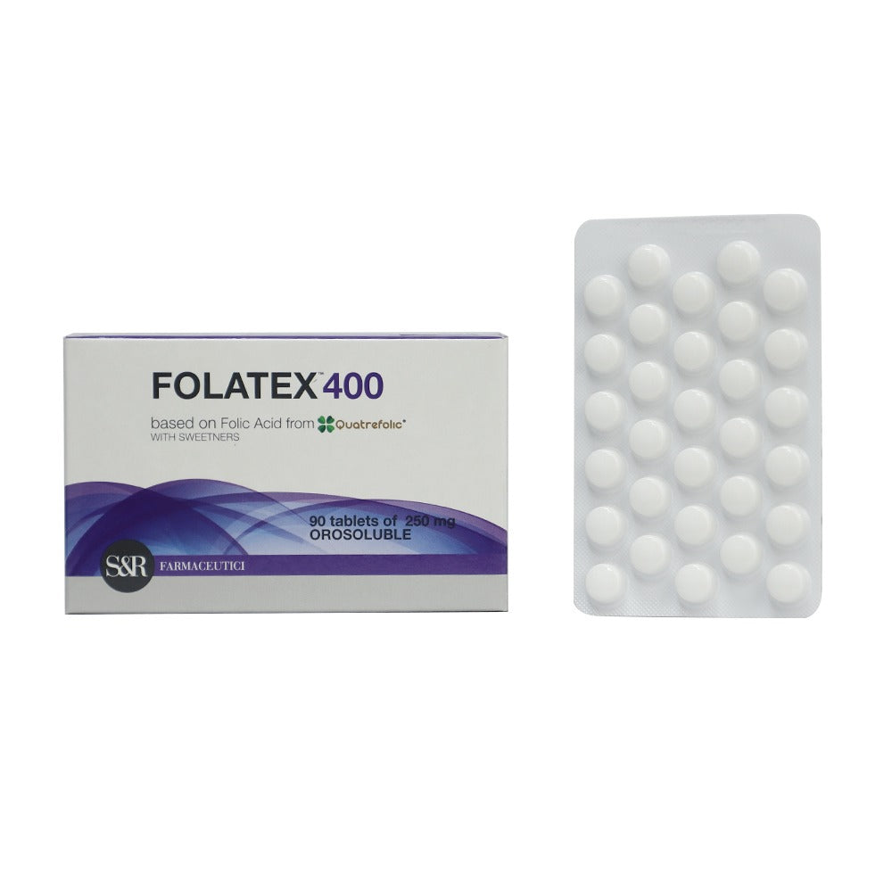 Folatex 400 mcg Orosoluble Folic Acid Tablets 90's - Easy Pharmacy LLC