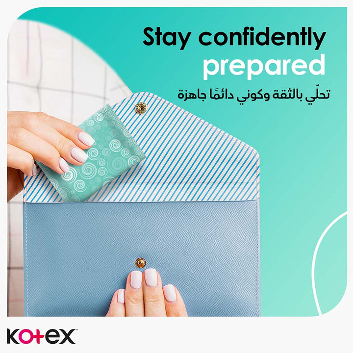 Kotex Antibacterial Daily Panty Liners For 99% Protection from Bacteria, Scented, Long Size, Pack of 20's - Easy Pharmacy LLC