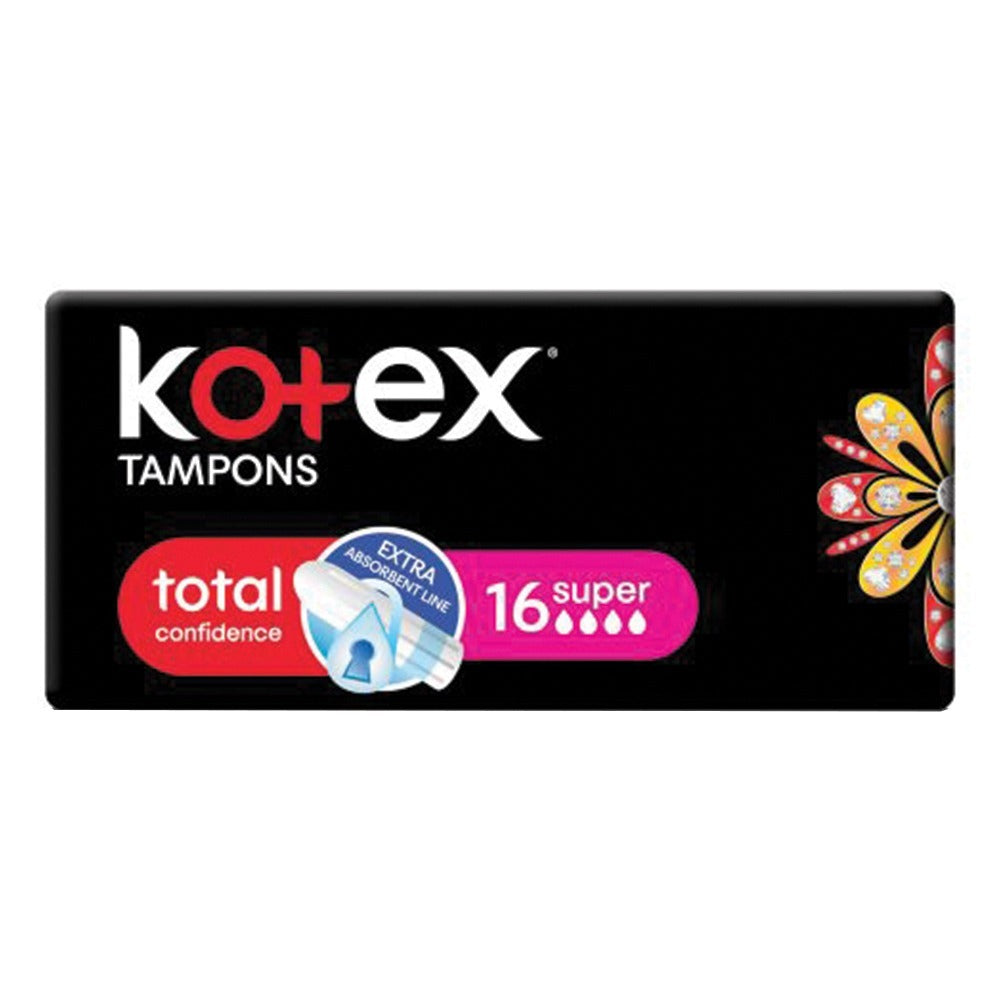 Kotex Total Confidence Tampons Super 16's - Easy Pharmacy LLC