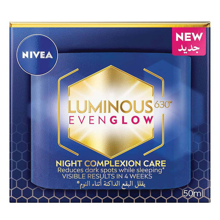 Nivea Luminous630 Even Glow Night Complexion Care Cream 50 mL - Easy Pharmacy LLC