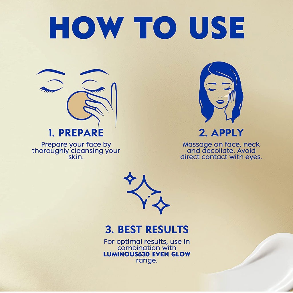 Nivea Luminous630 Even Glow Night Complexion Care Cream 50 mL - Easy Pharmacy LLC