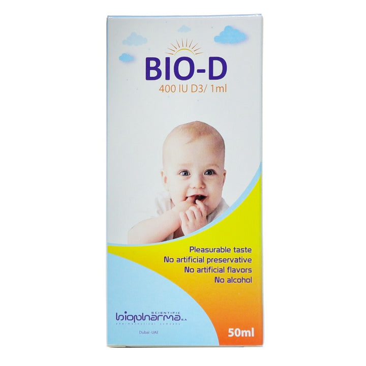 Bio-D Vitamin D3 400 IU/mL Oral Drops 50 mL - Easy Pharmacy LLC
