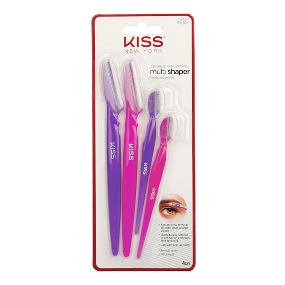 Kiss Shape & Trim Brows Multi Shaper 4's RMB01 - Easy Pharmacy LLC