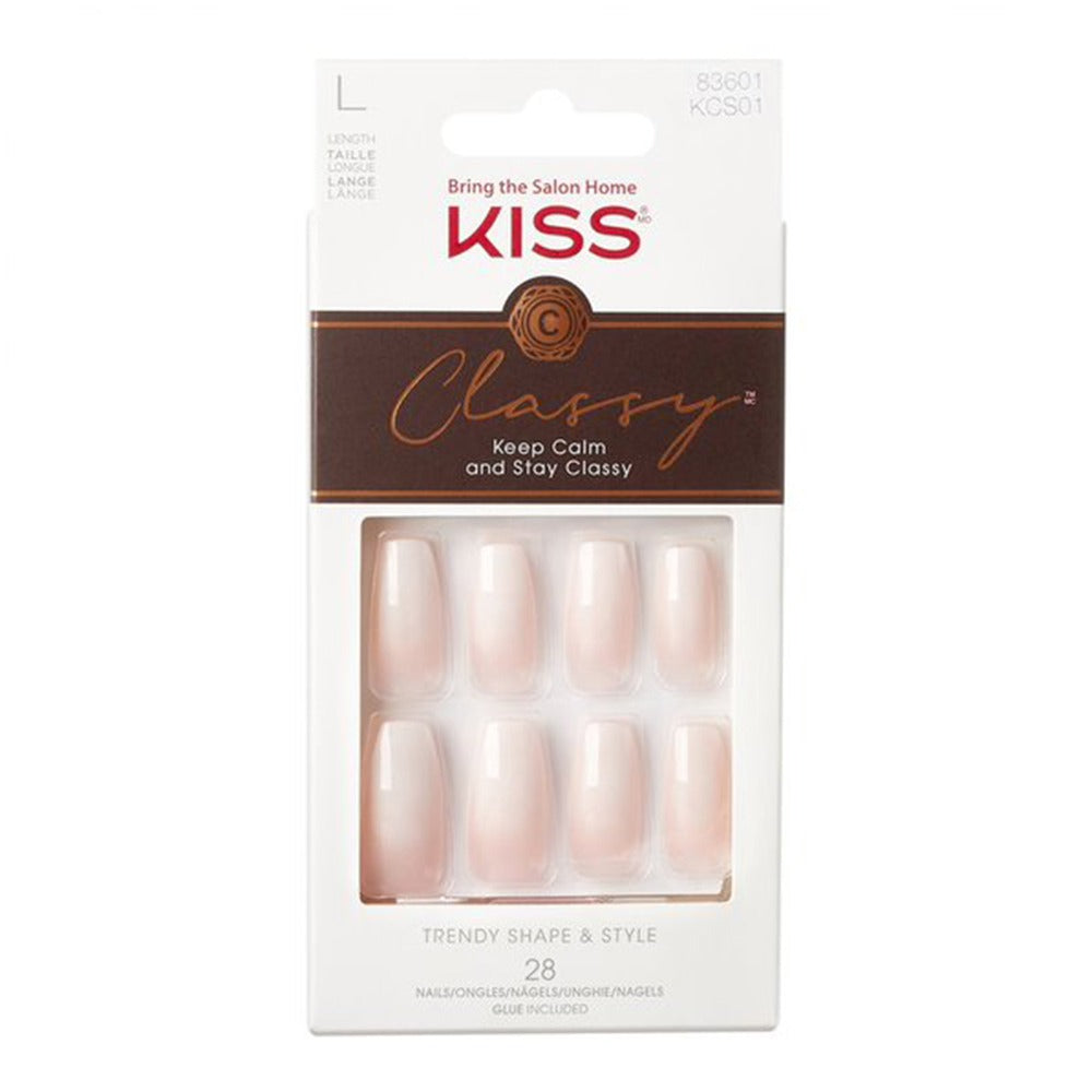Kiss Classy Trendy Shape & Style Long Nails 28's KCS01 - Easy Pharmacy LLC