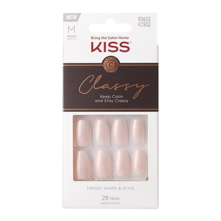 Kiss Classy Trendy Shape & Style Medium Nails 28's KCS02 - Easy Pharmacy LLC