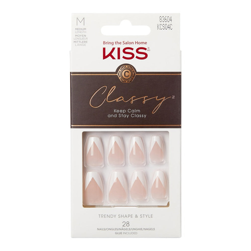 Kiss Classy Trendy Shape & Style Nails Medium 28's KCS04C - Easy Pharmacy LLC