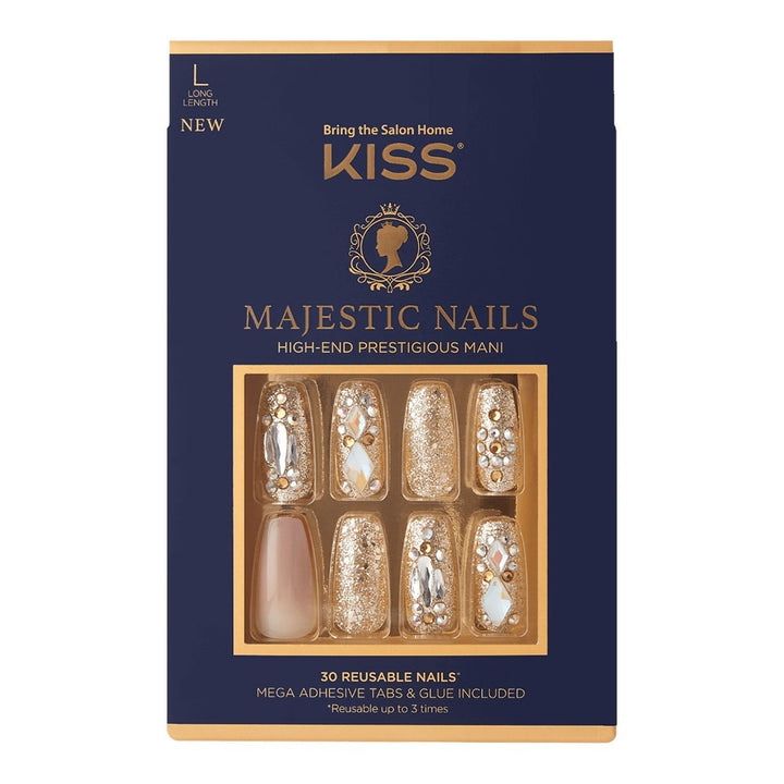 Kiss Majestic Nails High-End Prestigious Mani Large 30's KMA - Easy Pharmacy LLC