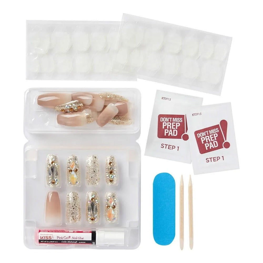 Kiss Majestic Nails High-End Prestigious Mani Large 30's KMA - Easy Pharmacy LLC