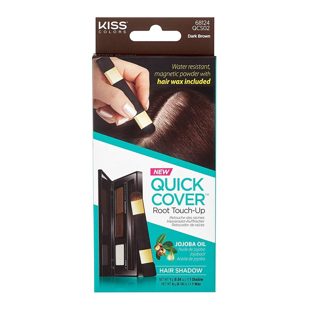 Kiss Colors Quick Cover Root Touch-Up Hair Shadow Dark Brown - Easy Pharmacy LLC