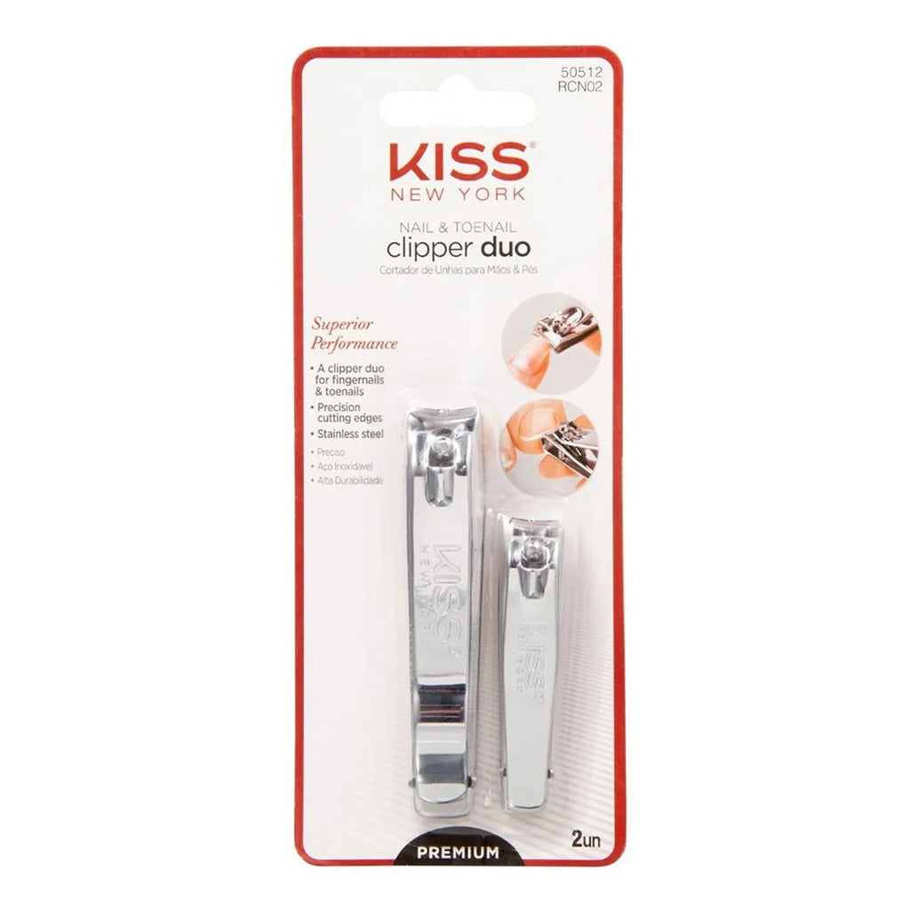 Kiss Nail & Toenail Clipper Duo Premium 2's RCN02 - Easy Pharmacy LLC
