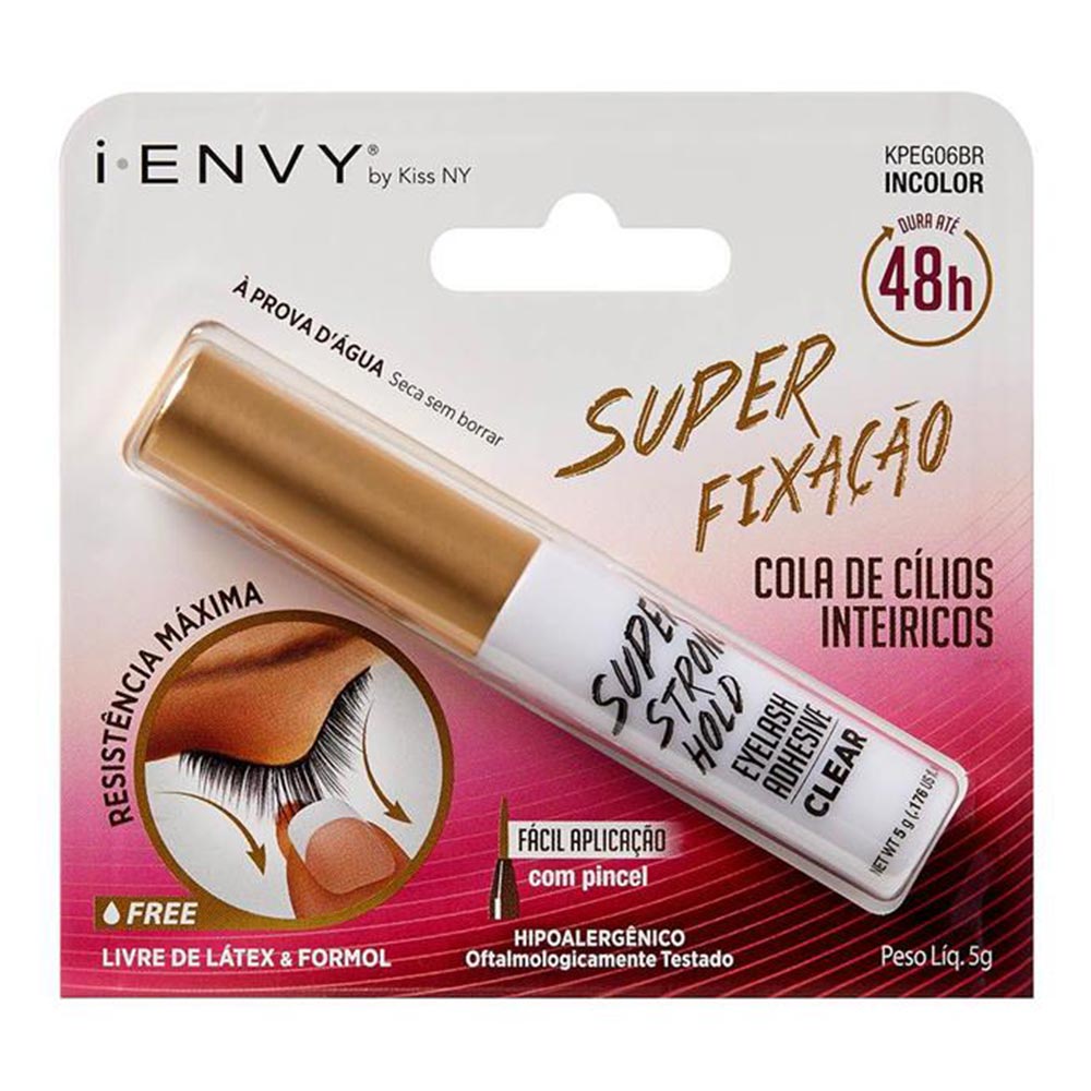 Kiss I.Envy Super Strong Hold Eyelash Adhesive Clear KPEG06 - Easy Pharmacy LLC