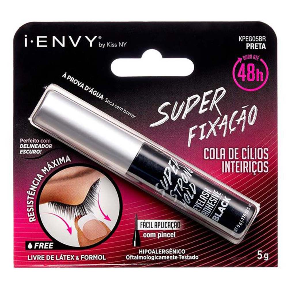 Kiss I.Envy Super Strong Hold Eyelash Adhesive Black KPEG05 - Easy Pharmacy LLC