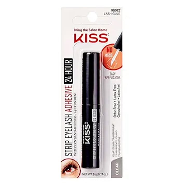Kiss Strip Eyelash 24 Hour Adhesive Clear 5 g KEHG01C 1's - Easy Pharmacy LLC