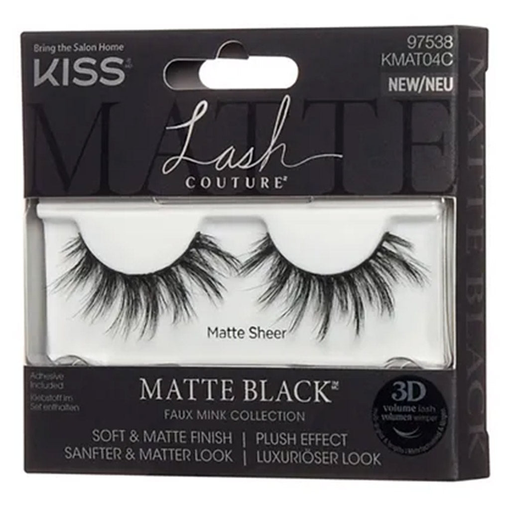 Kiss Lash Couture Faux Mink Collection Sheer Matte Black - Easy Pharmacy LLC