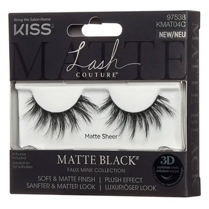 Kiss Lash Couture Faux Mink Collection Sheer Matte Black - Easy Pharmacy LLC
