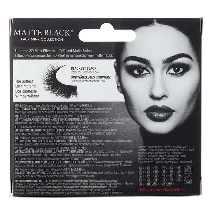 Kiss Lash Couture Faux Mink Collection Silk Matte Black - Easy Pharmacy LLC