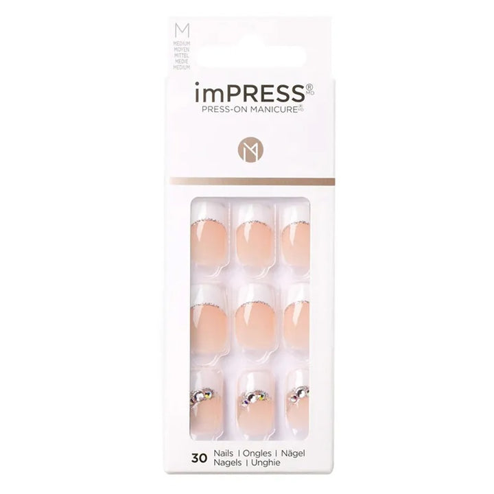 Kiss imPRESS Press On Manicure I Think Medium KIMM15C 30's - Easy Pharmacy LLC