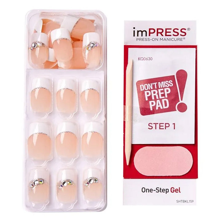 Kiss imPRESS Press On Manicure I Think Medium KIMM15C 30's - Easy Pharmacy LLC