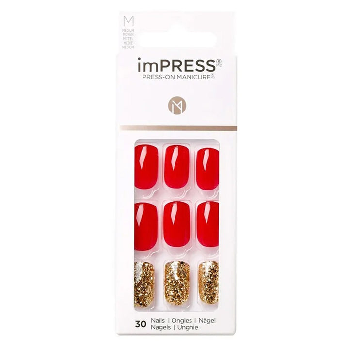 Kiss imPRESS Press On Manicure Memories Medium KIMM08C 30's - Easy Pharmacy LLC