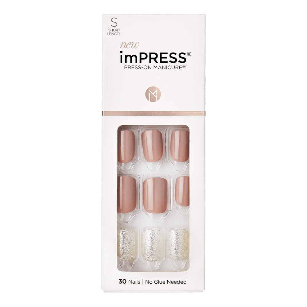 Kiss imPRESS Press On Manicure One More Chance Short 30's - Easy Pharmacy LLC