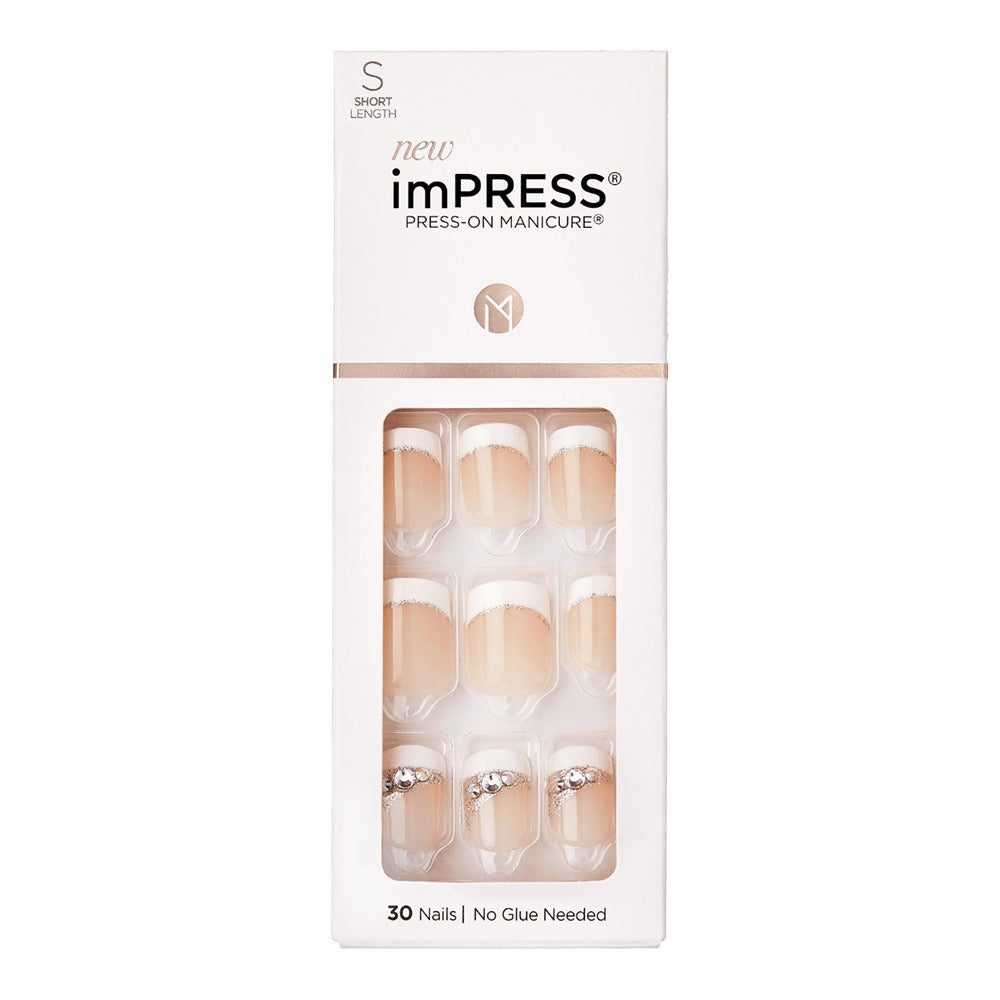 Kiss imPRESS Press On Manicure Believe Short 30's - Easy Pharmacy LLC