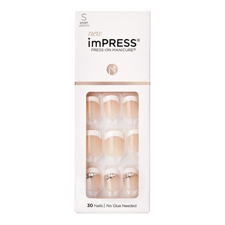 Kiss imPRESS Press On Manicure Believe Short 30's - Easy Pharmacy LLC
