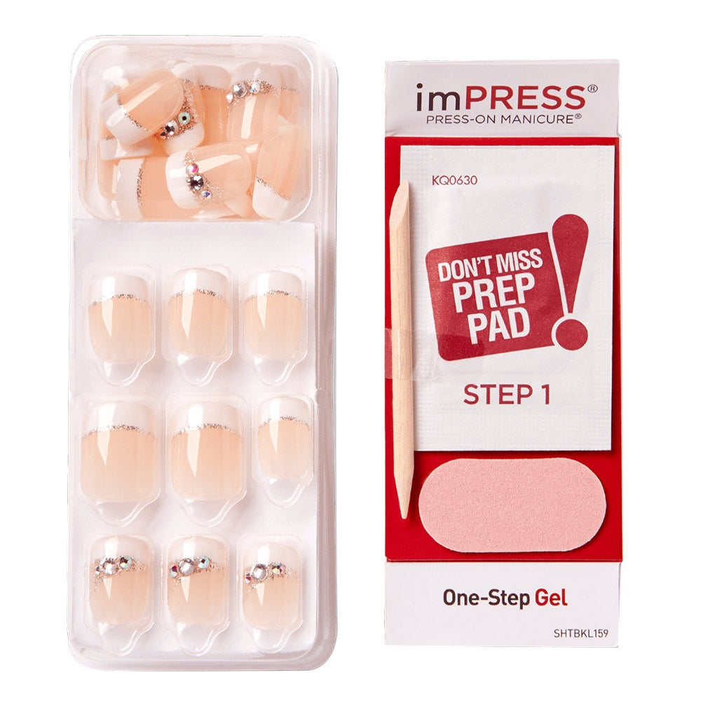 Kiss imPRESS Press On Manicure Believe Short 30's - Easy Pharmacy LLC