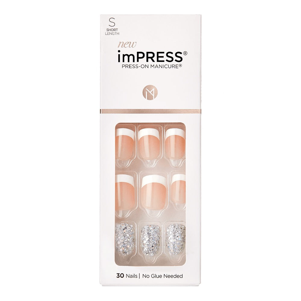 Kiss imPRESS Press On Manicure Time Slip Short 30's - Easy Pharmacy LLC
