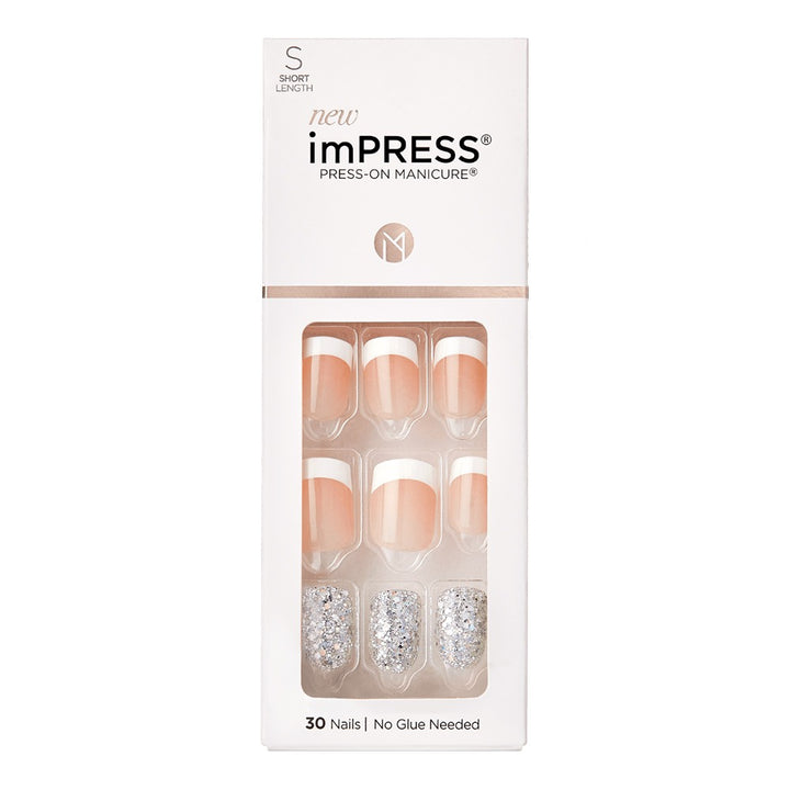 Kiss imPRESS Press On Manicure Time Slip Short 30's - Easy Pharmacy LLC