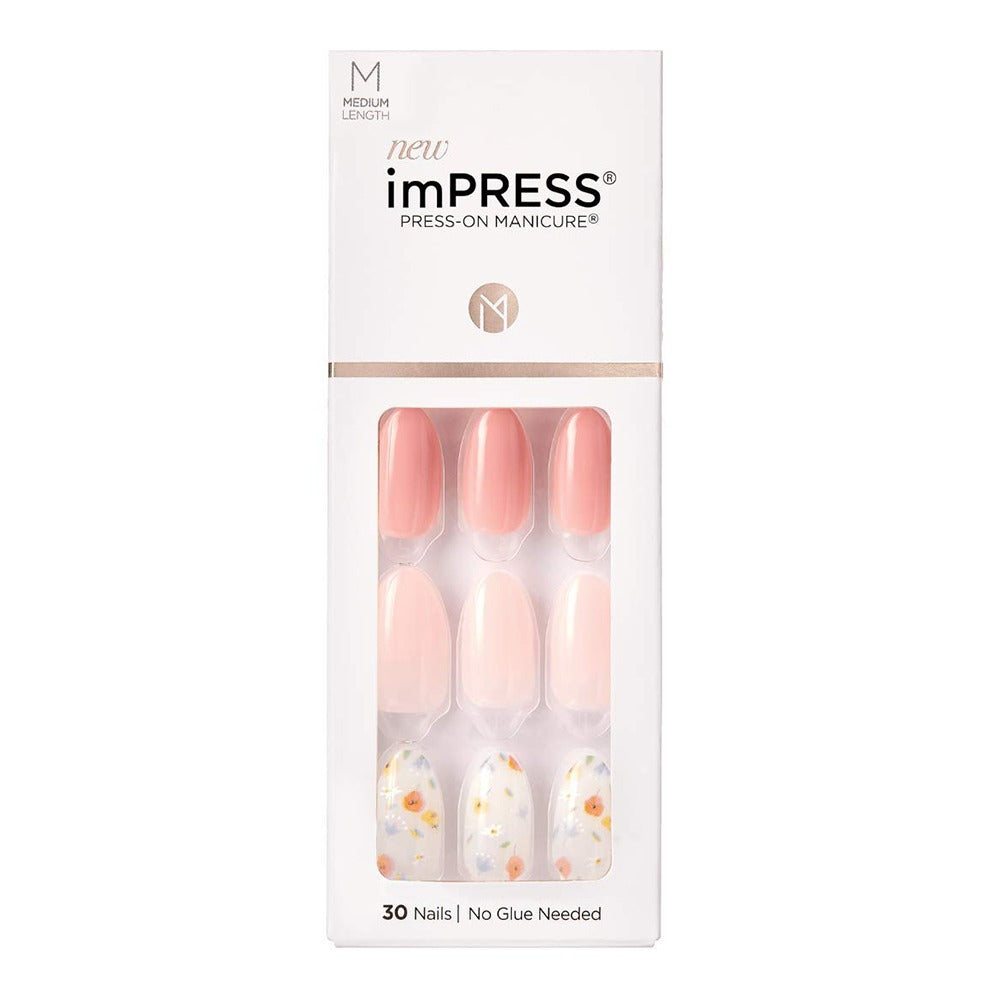 Kiss imPRESS Press On Manicure One Fine Day Medium 30's - Easy Pharmacy LLC
