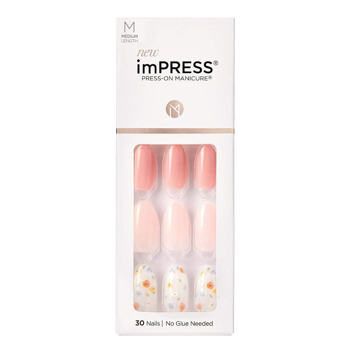 Kiss imPRESS Press On Manicure One Fine Day Medium 30's - Easy Pharmacy LLC