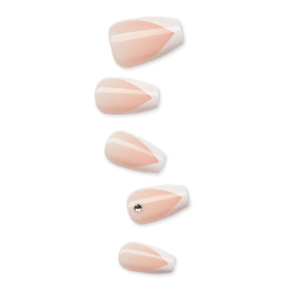 Kiss imPRESS Press On Manicure So French Medium 30's - Easy Pharmacy LLC