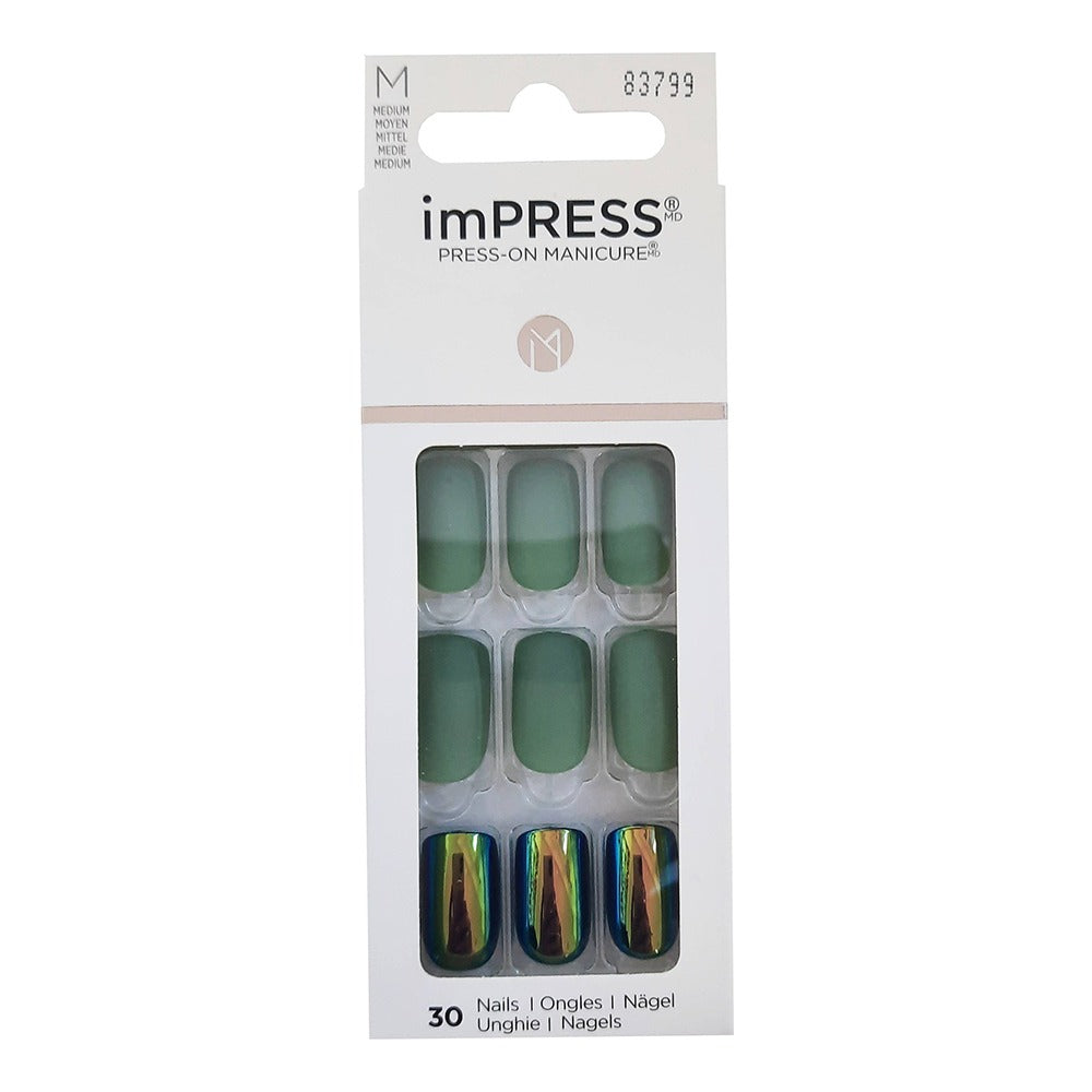 Kiss imPRESS Press On Manicure Here We Go Medium 30's - Easy Pharmacy LLC
