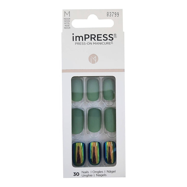Kiss imPRESS Press On Manicure Here We Go Medium 30's - Easy Pharmacy LLC