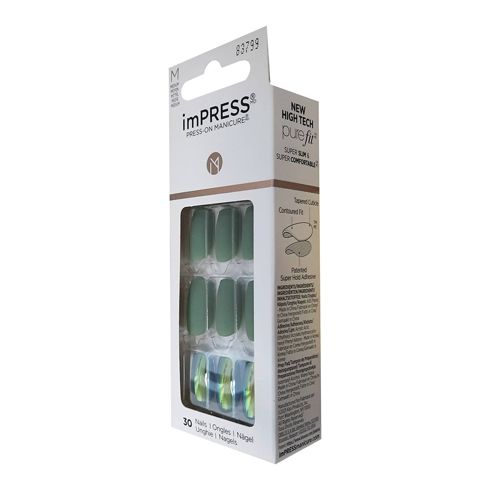 Kiss imPRESS Press On Manicure Here We Go Medium 30's - Easy Pharmacy LLC
