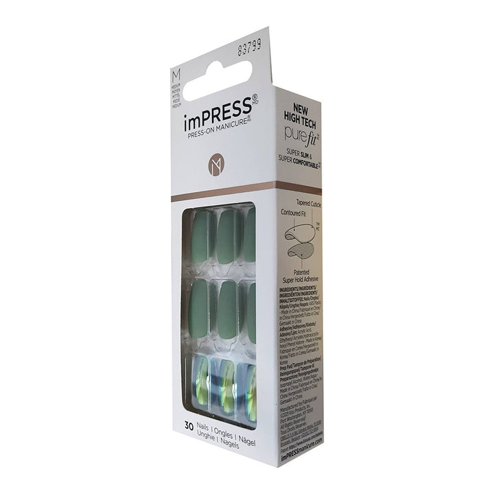Kiss imPRESS Press On Manicure Here We Go Medium 30's - Easy Pharmacy LLC