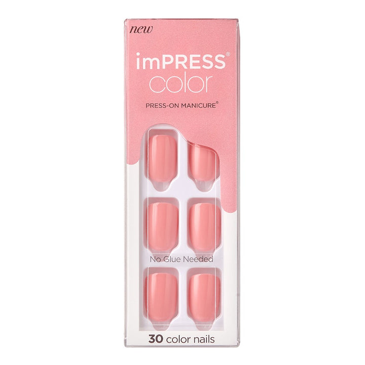 Kiss imPRESS Color Press On Manicure Pretty Pink 30's - Easy Pharmacy LLC