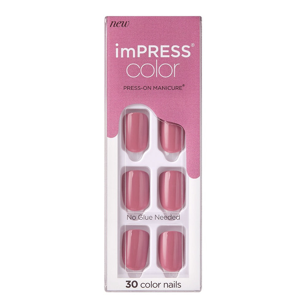 Kiss imPRESS Color Press On Manicure Petal Pink 30's - Easy Pharmacy LLC
