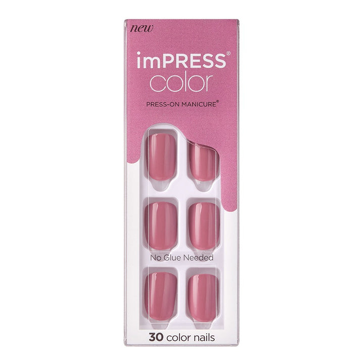 Kiss imPRESS Color Press On Manicure Petal Pink 30's - Easy Pharmacy LLC