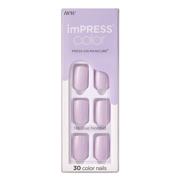 Kiss imPRESS Color Press On Manicure Picture Purplect 30's - Easy Pharmacy LLC
