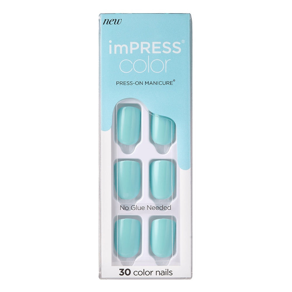Kiss imPRESS Color Press On Manicure Mint To Be 30's - Easy Pharmacy LLC