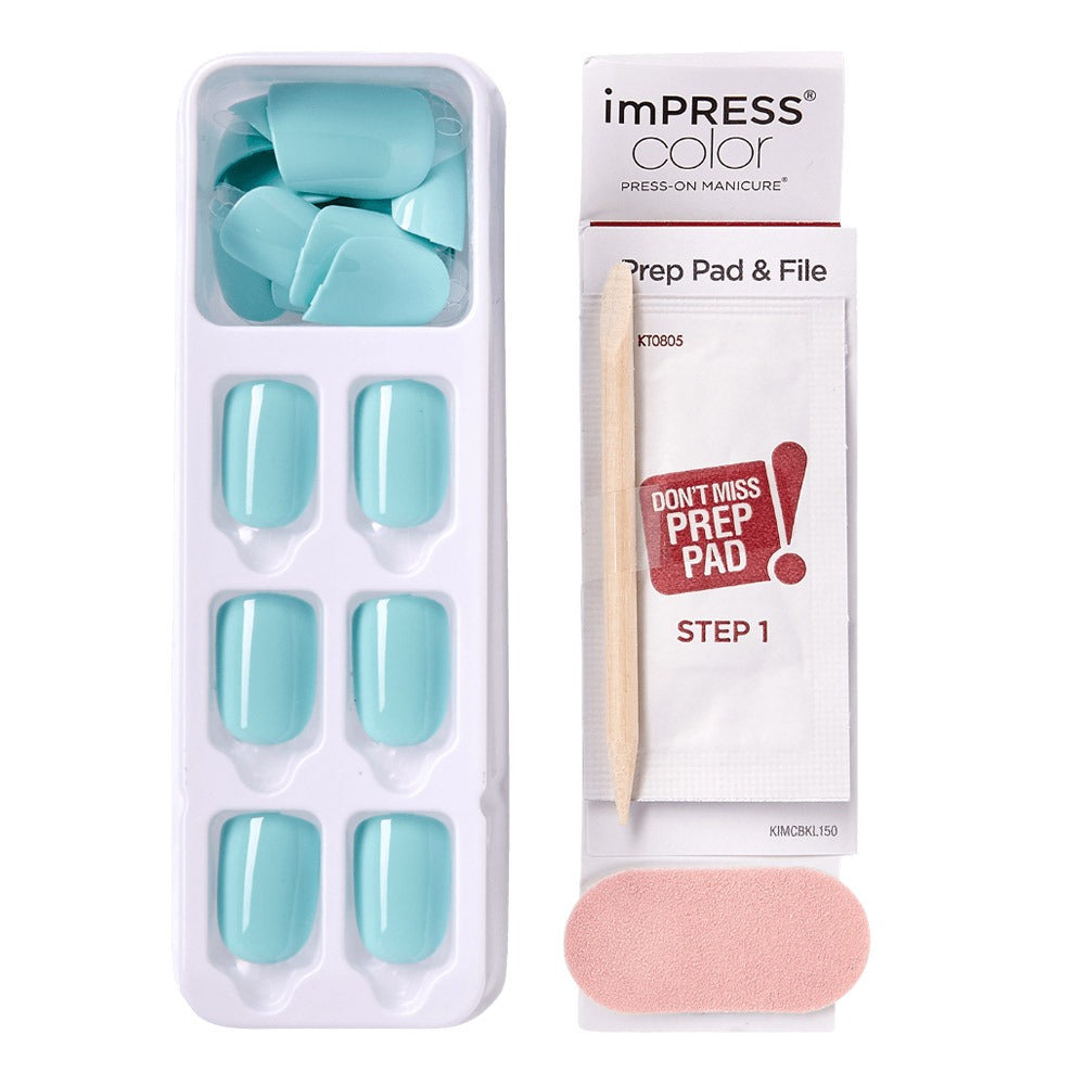 Kiss imPRESS Color Press On Manicure Mint To Be 30's - Easy Pharmacy LLC