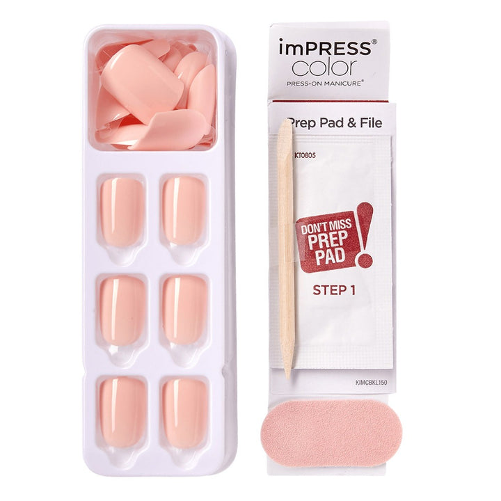 Kiss imPRESS Color Press On Manicure Peevish Pink 30's - Easy Pharmacy LLC