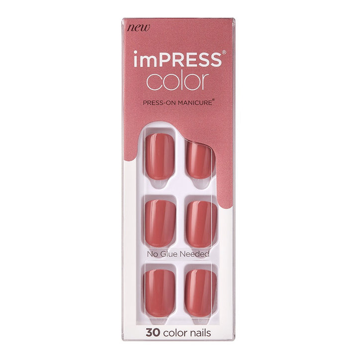 Kiss imPRESS Color Press On Manicure Platonic Pink 30's - Easy Pharmacy LLC