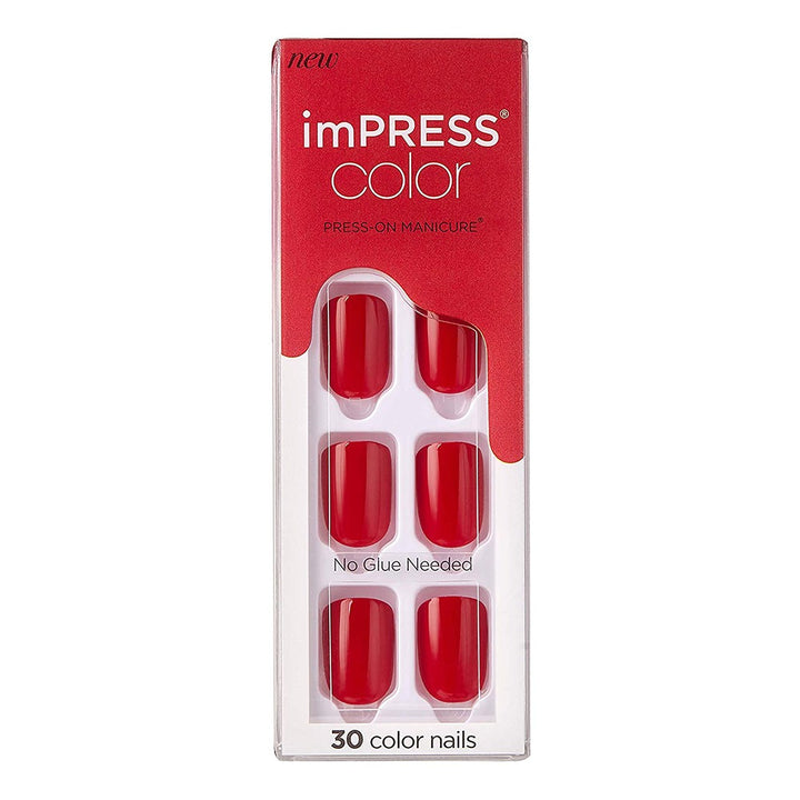 Kiss imPRESS Color Press On Manicure Reddy Or Not 30's - Easy Pharmacy LLC
